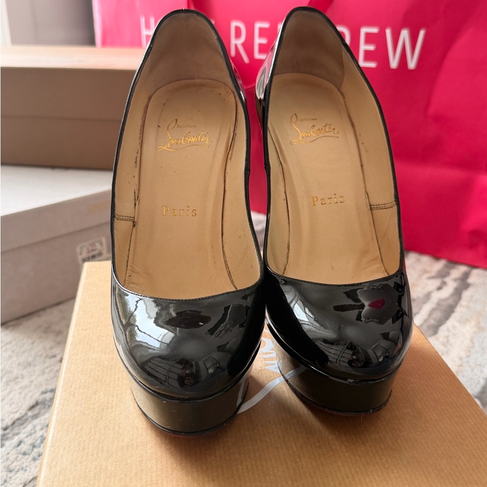 Christian Louboutin Black Patent Leather Heels